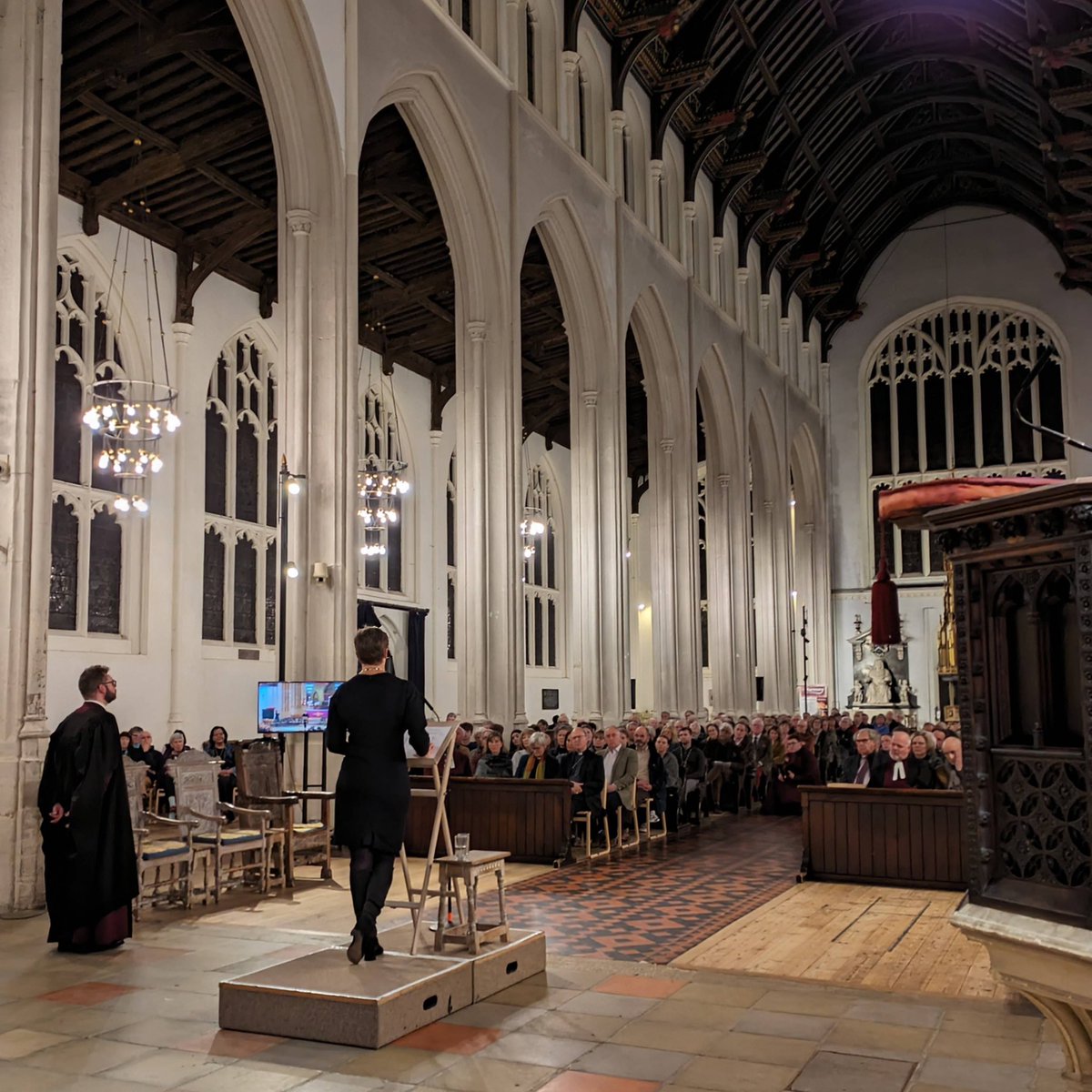 Honoured to give the Edmund lecture @stedscath. The freedoms and protections enshrined in @UN Charter can be traced to the Magna Carta 730 years before. Both still powerfully relevant in our uncertain world, and in those defining moments where 'hope and history rhyme'.