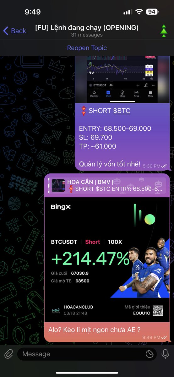 Lý do mình báo giảm size… AE có thể canh BTC dip về quanh 60-61Kx để nhập thêm Alts nhé !