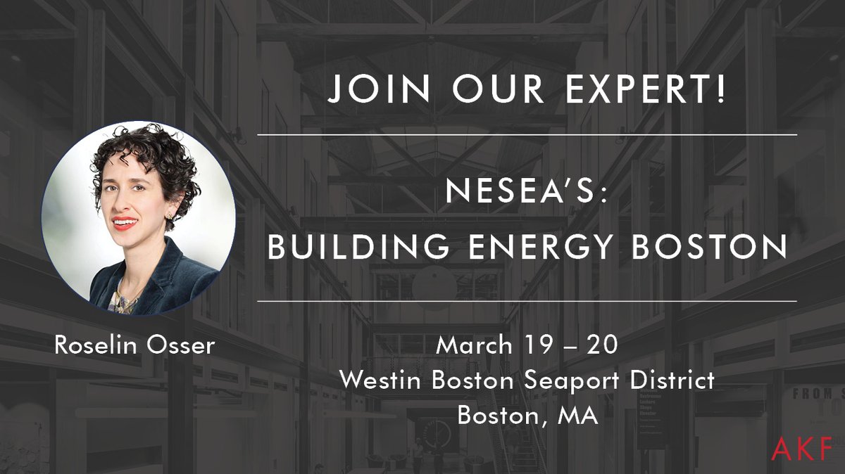 Attending @NESEA_org's #BuildingEnergyBoston? Connect w/Sr. Sustainability Engineer Roselin Osser to share insights on high-performance building design & climate resilience. Hope to see you this week at the Westin Boston Seaport! lnkd.in/ece3vGDu #NESEA #SustainableEnergy
