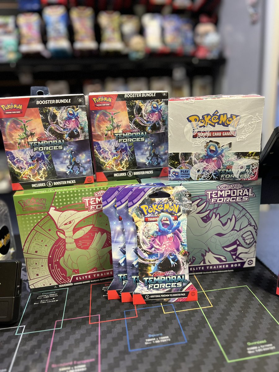 NEW Temporal Forces now in stock @themightyhobby Limited quantities available Enjoy 15% off on all Pokémon TCG today only! In store only!