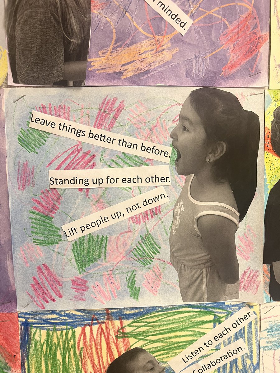 I love seeing my classes artwork displayed in the hallways 🎨