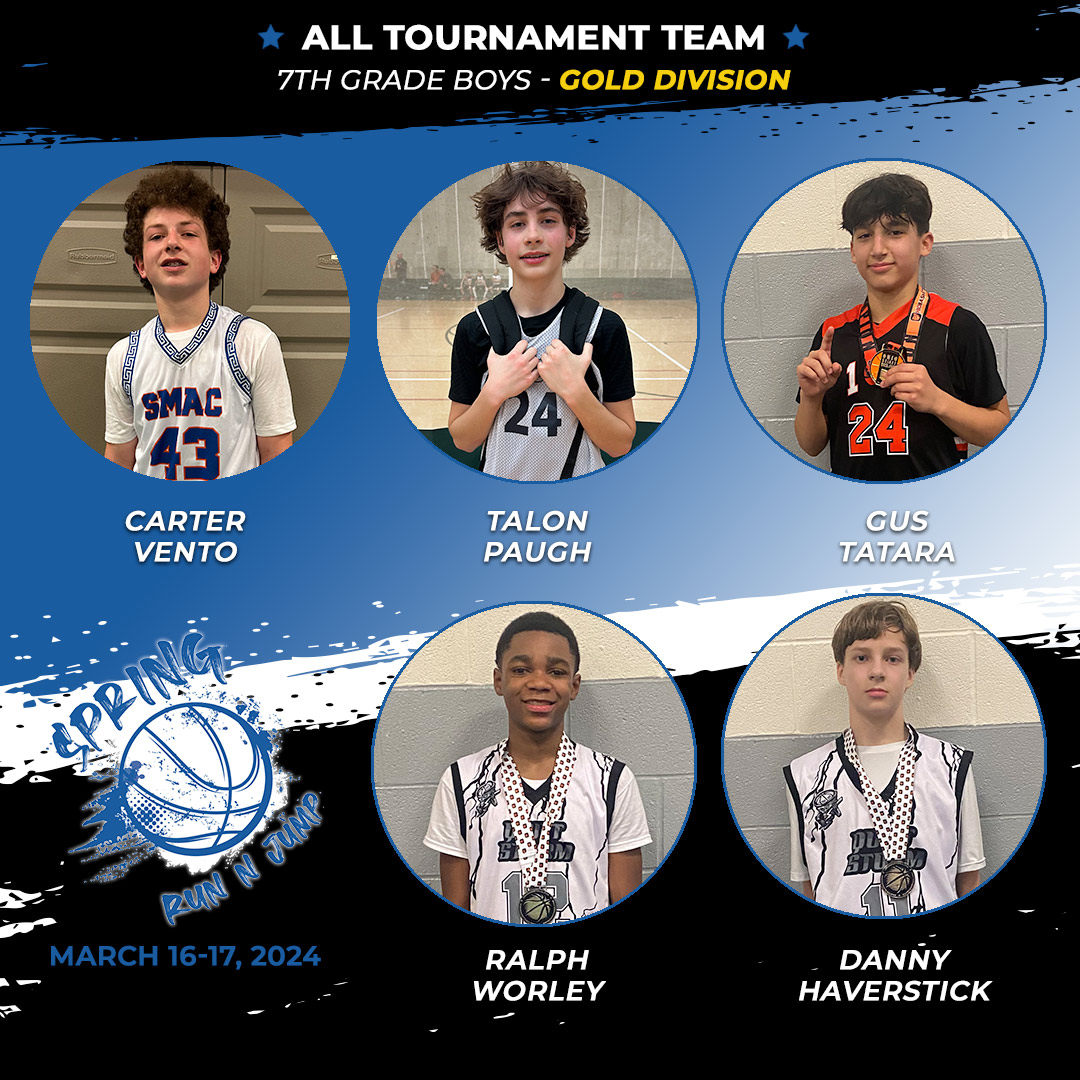 OhioBasketball.com (@ohio_basketball) on Twitter photo Spring Run N Jump, 7th-grade gold division all-tournament! <a href="/SMACBasketball/">SMAC Basketball</a> <a href="/ReggieLewis_12/">Grinduntil</a> #ball101 Spring Run N Jump, 7th-grade gold division all-tournament! <a href="/SMACBasketball/">SMAC Basketball</a> <a href="/ReggieLewis_12/">Grinduntil</a> #ball101
