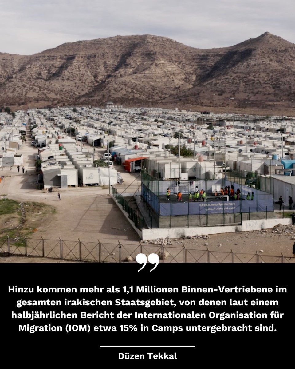 DuezenTekkal's tweet photo. Hinzu kommen mehr als 1,1 Mio. Binnen-Vertriebene im gesamten 🇮🇶, von denen ca. 15% in Camps leben. Zwar kehrten 2023 viele jesidische Familien zurück in ihre Heimatregion #Schingal – doch geschah dies nicht immer ganz freiwillig: https://t.co/Dp948iD5xP