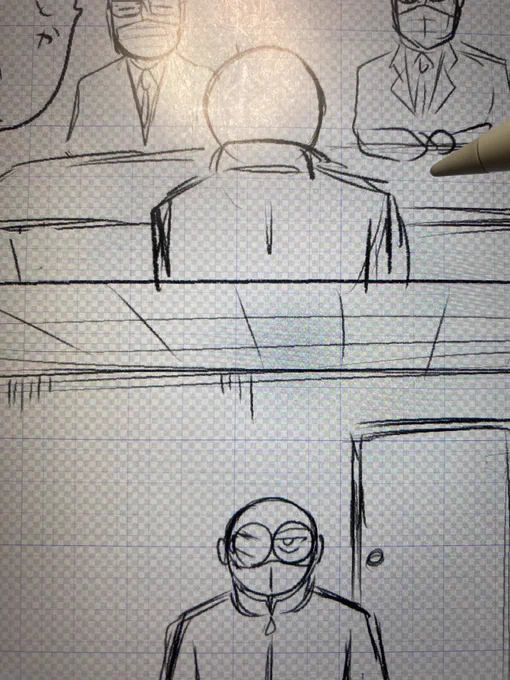 今夜もひ〜とり〜
漫画を描〜いてる〜

職場編の続きを描き始めたよ
もうちょっと待っててね 