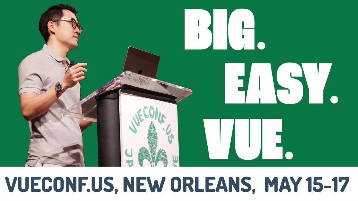 VueSchool_io's tweet image. Join @vueconfus 2024 in New Orleans, May 15-17! ๐
Donโt miss out on the opportunity to learn from experts in live workshops and listen to industry-leading talks.
๐ Use code VUESCHOOL24 for a 20% discount.
โก Book now: us.vuejs.org
#vuejs #Vueconfus