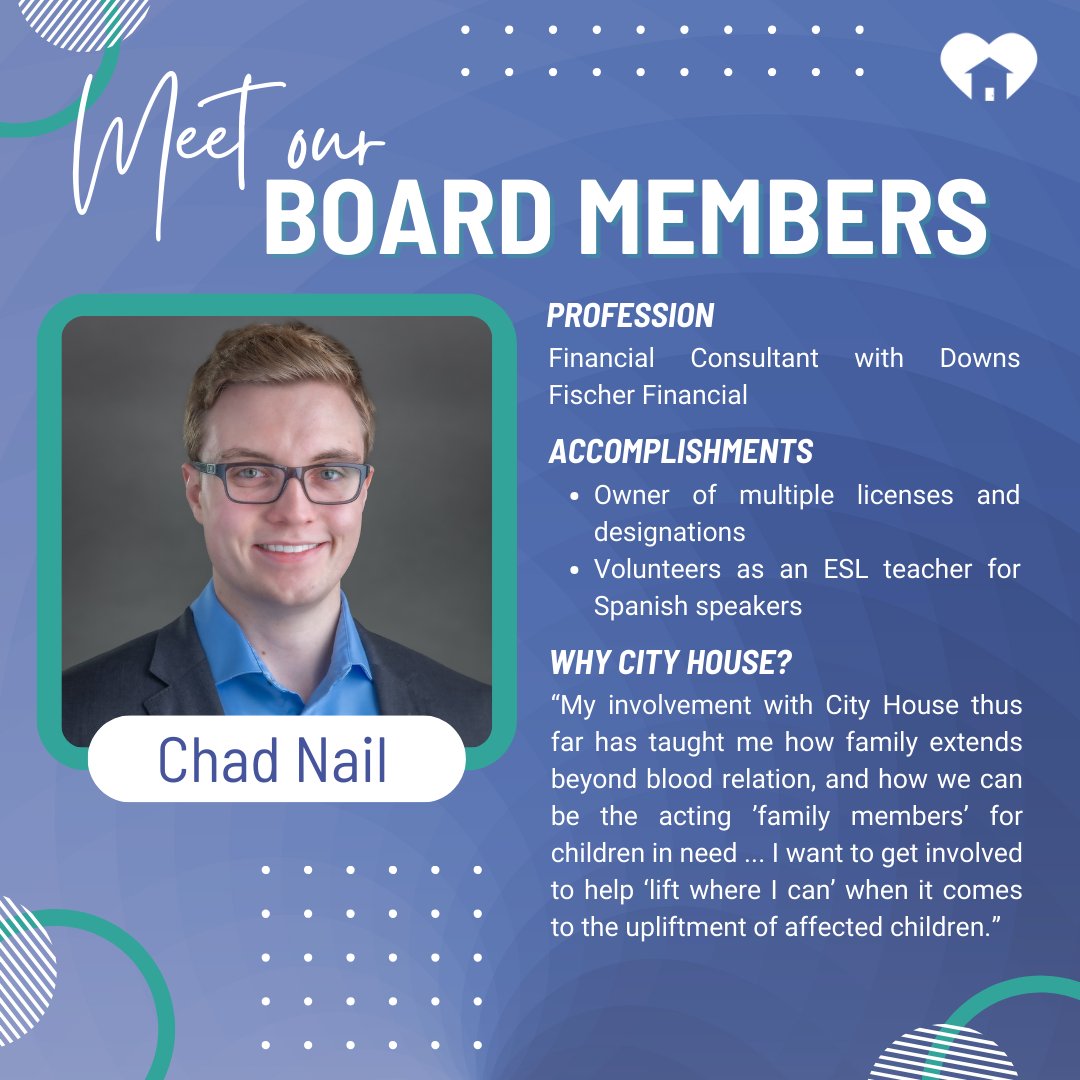 Welcome to Board Member Monday! Today we are introducing two of our newest board members, Jim Dolan and Chad Nail. We’re happy to have you both on the team. 💙🏠

#BoardMemberMonday #teamwork #nonprofit
