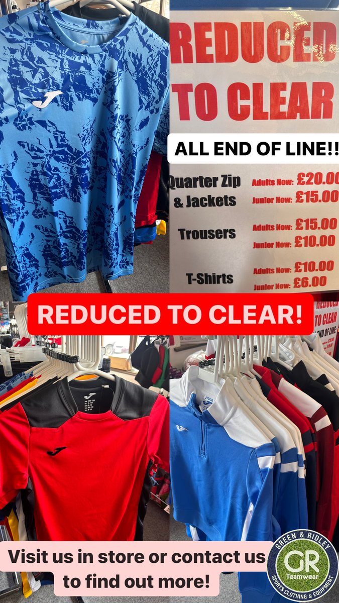 ‼️ REDUCED TO CLEAR! All end of line! Visit us in store or contact us for more information!