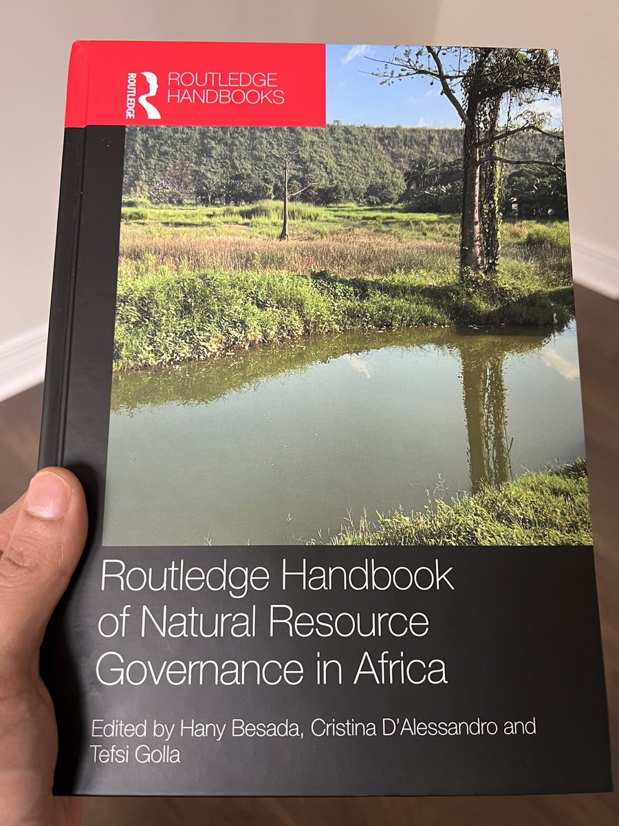 Ecstatic to see my co-edited Routledge Handbook of Natural Resources in Africa finally out. Very grateful and thankful to all my co-editors and contributors who made this happen in the first place. routledge.com/Routledge-Hand…. @_Tefsi @UNUINRA . #Africa . #resources @routledgebooks
