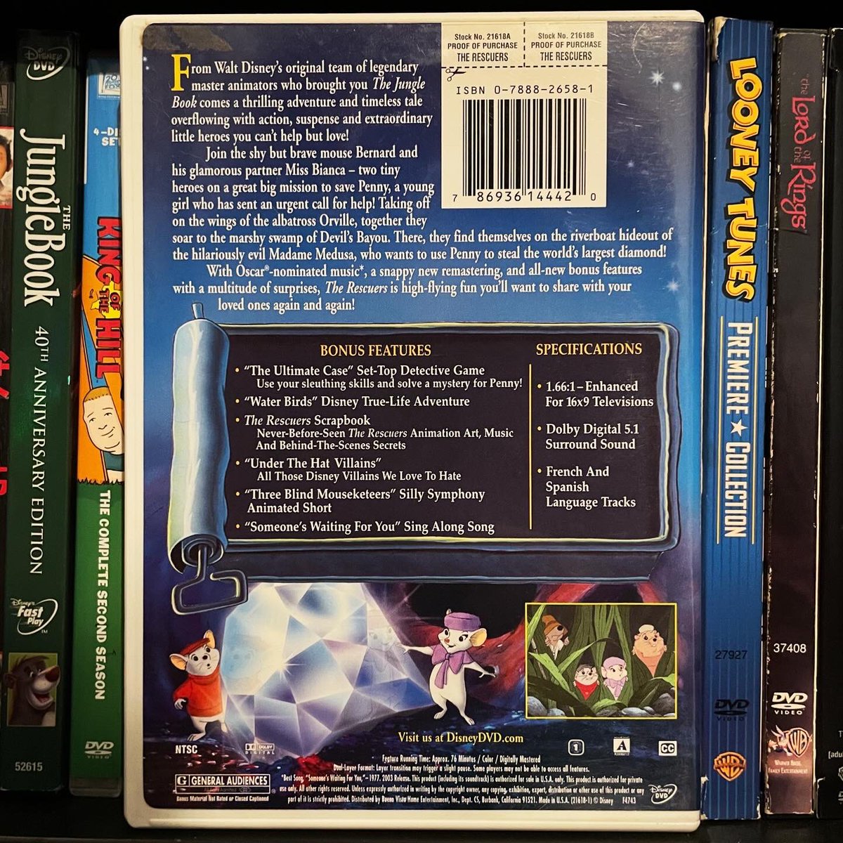 “We’re gonna have us a rip, snorting fight!”
#therescuers #disneymovie #1977movie #70scinema #animatedfeature #bobnewhart #evagabor #joeflynn #wolfgangreitherman #geraldinepage #artiebutler #jeanettenolan #dvd #70sdisney