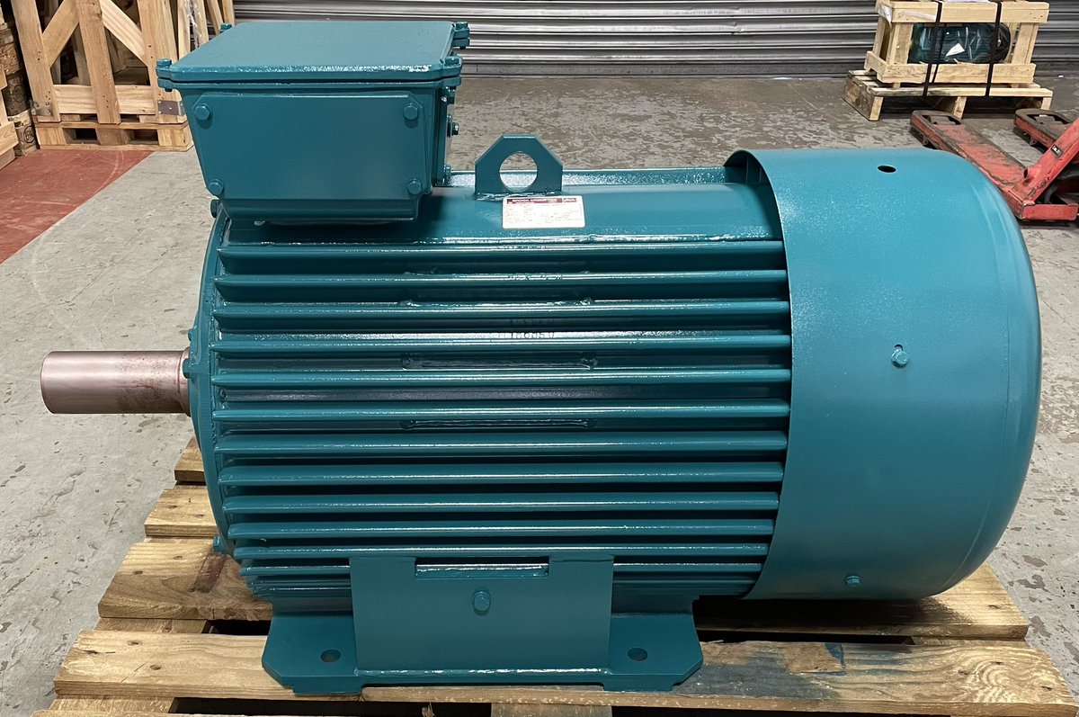 Brook Crompton 90kw 4 pole series seven steel frame motor ready to go to our customer #electricmotor #brookcrompton