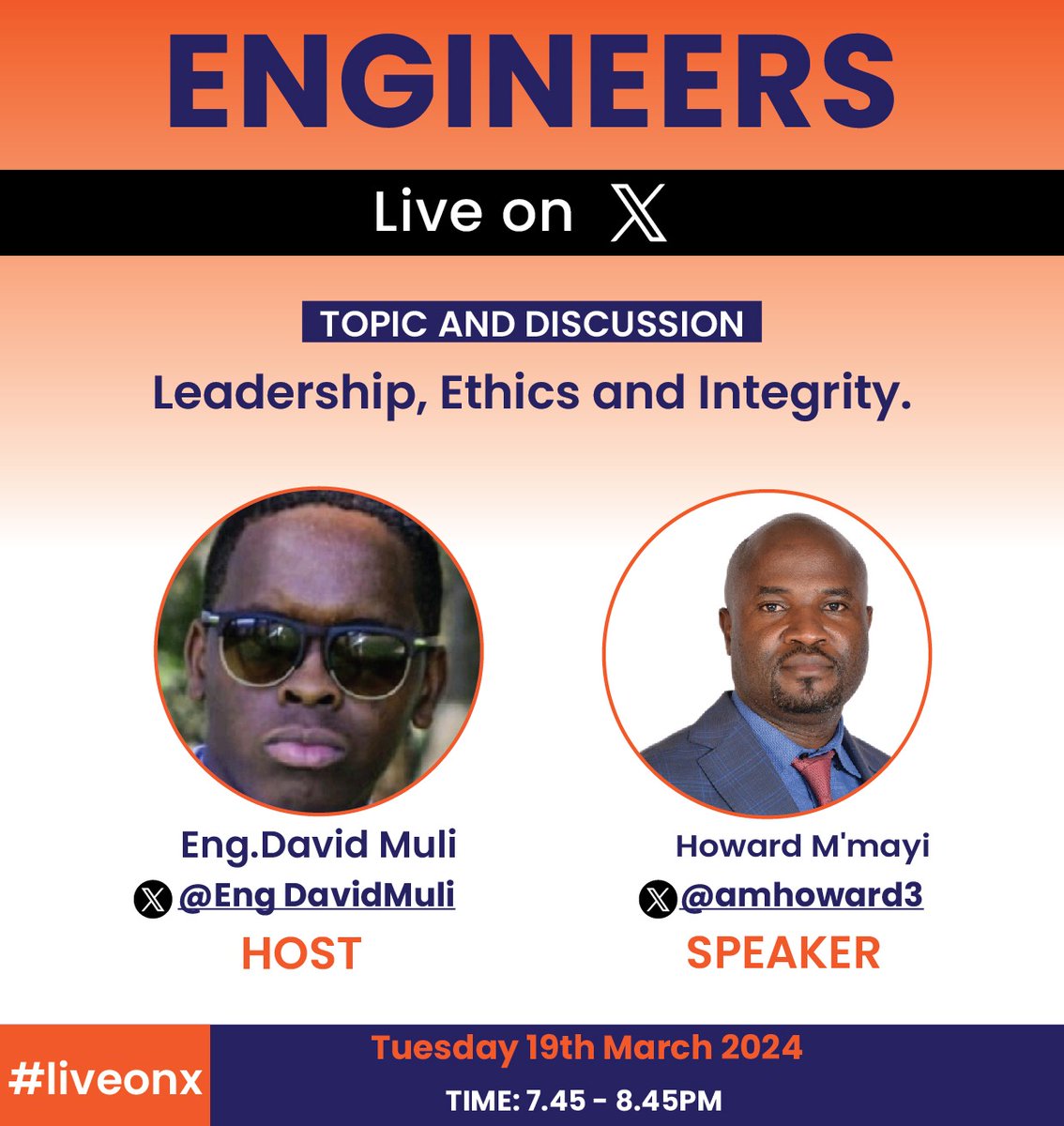 With @TheIEK elections fast approaching, we are privileged to host the upcoming Engineers #LiveOnx discussing the leadership, ethics and integrity topics. Tune in to the Engineers #LiveOnX as Eng. @amhoward3 breaks it down for you. Set your reminder here x.com/i/spaces/1OyJA….
