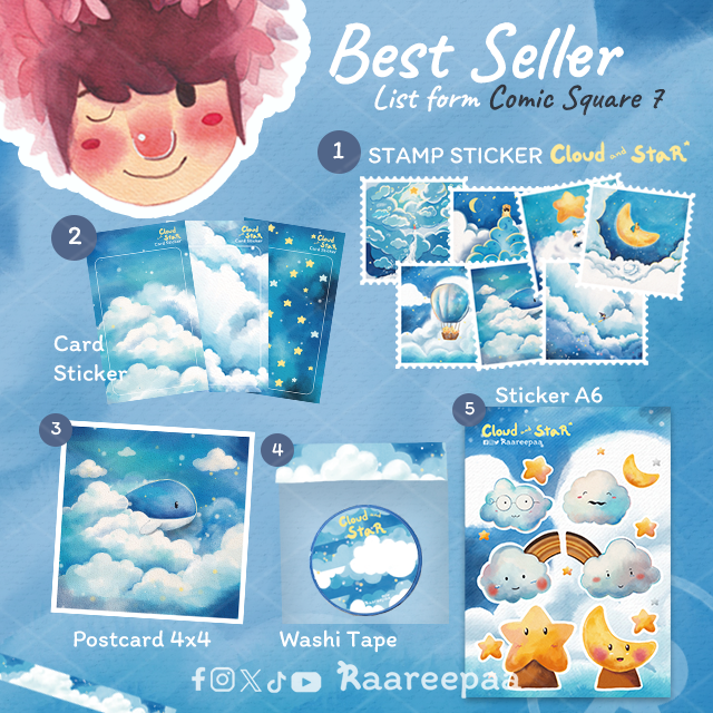 raareepaa's tweet photo. Top 5 Best Seller from #CQ7
รอบนี้อันดับเปลี่ยนเล็กน้อย
ขอบคุณที่มาอุดหนุนกันน้าาาา
รอบออนไลน์(ไปรณีย์) ทาง LineShop เลย ลิงค์อยู่ตรง Bio
ปล. อย่าลืมติดแทก #RaareeReview แล้วเราจะตามไปส่อง
.
.
.
#ComicSquare7 https://t.co/NHANrqr5S2