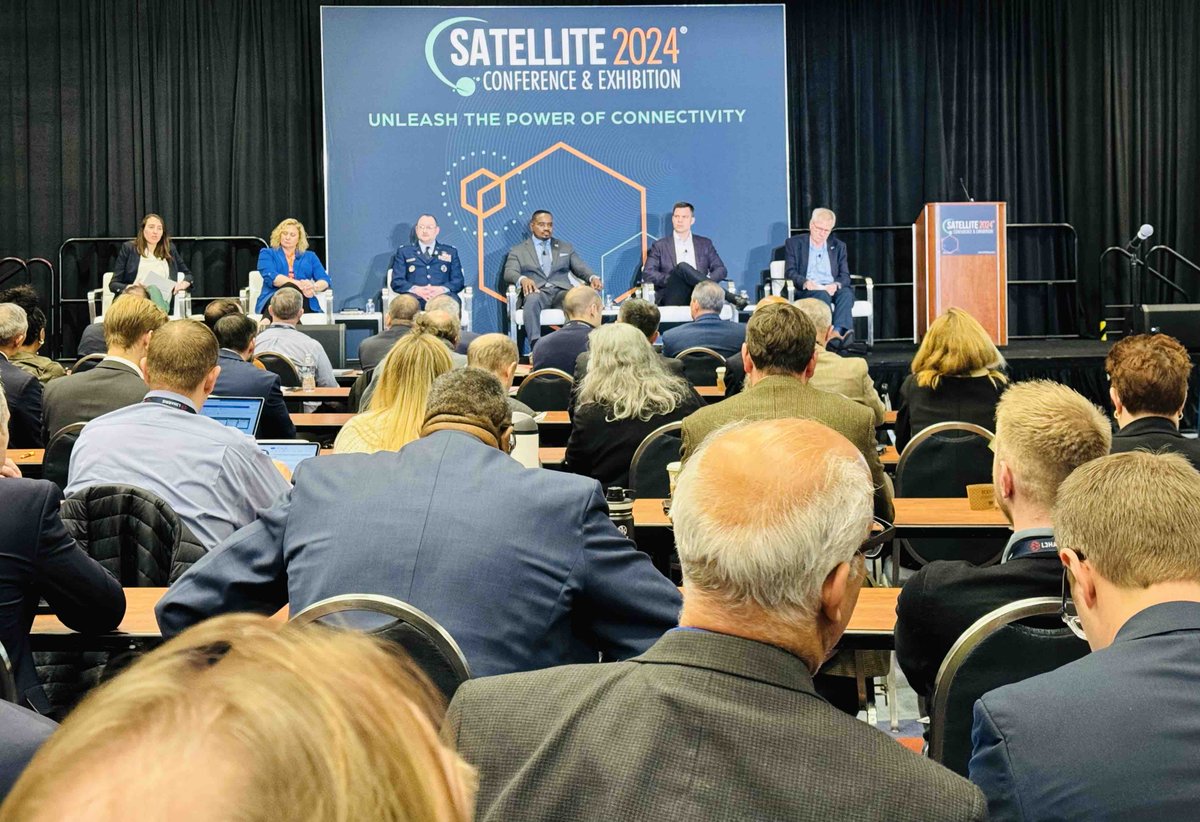 LIVE from the #SATShow session , “Exploring Future Alternatives Beyond Starlink for Commercially Provided Milsatcom.”
