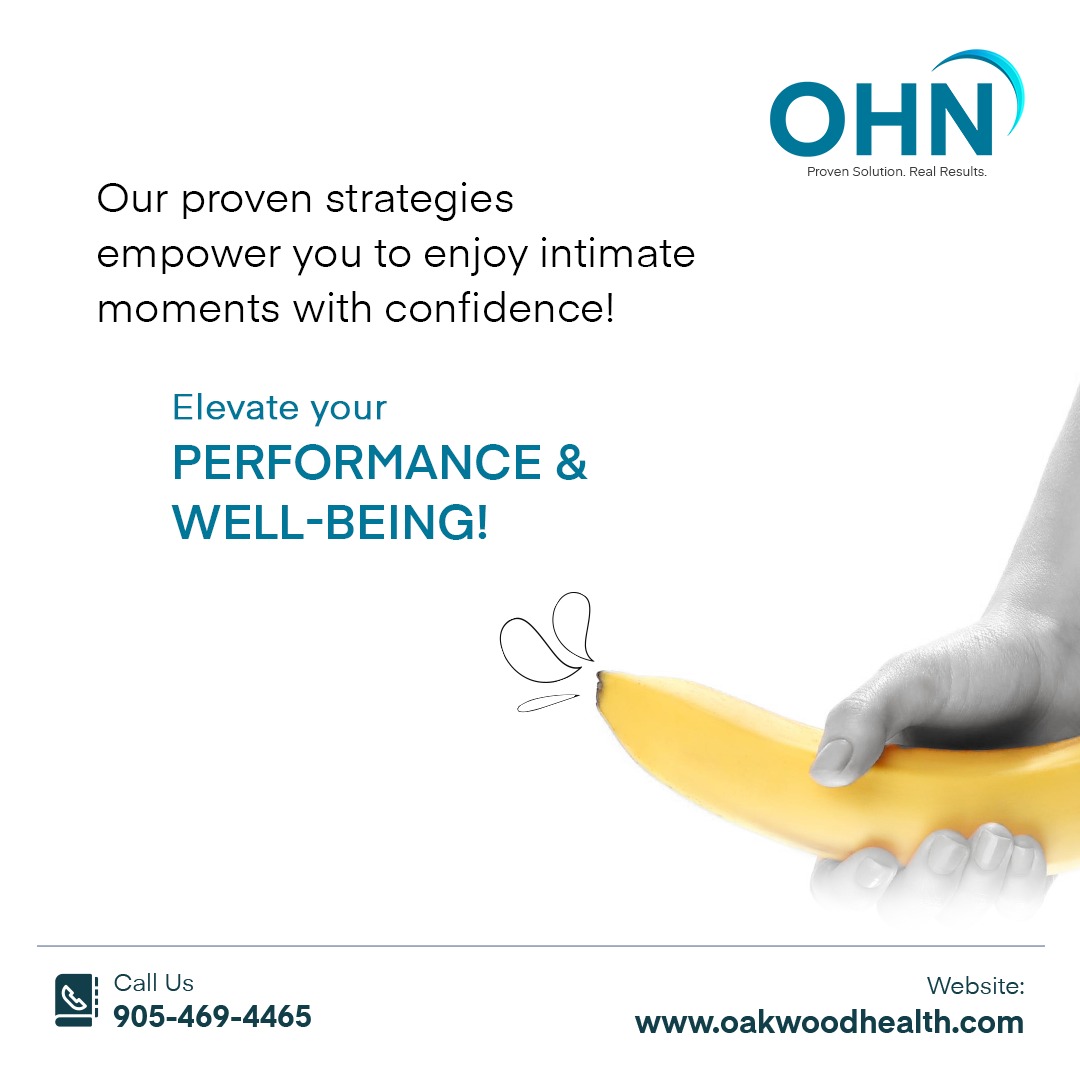 Premature Ejaculation- Our proven strategies empower you to confidently enjoy intimate moments. Elevate your performance and well-being! 🚀 #PEtreatment #MensWellness #OakwoodHealth

Schedule your free consultation today!
🖥oakwoodhealth.com/free-consultat…
☎️905-469-4465