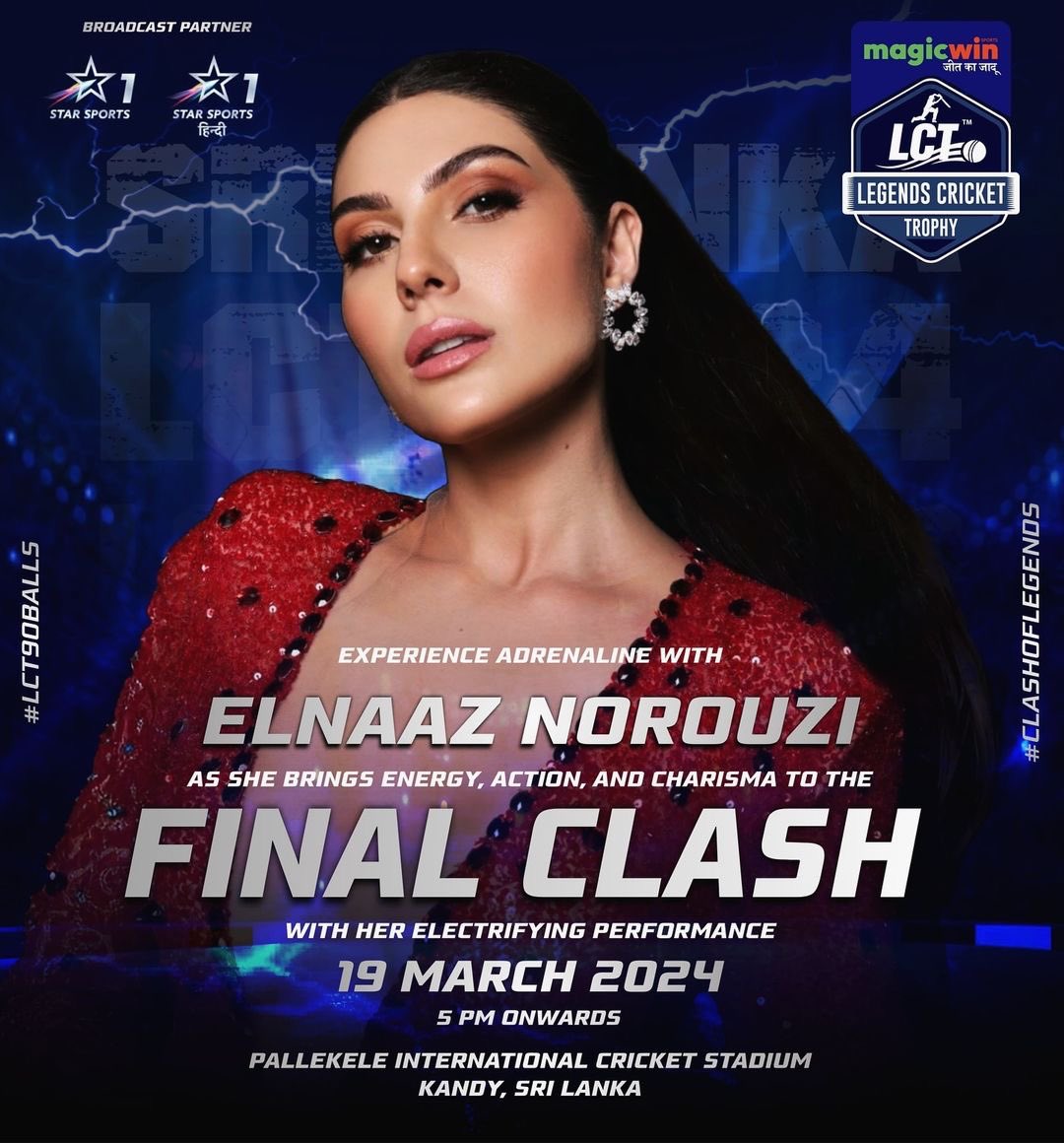 Super excited to be performing LIVE at the grand Closing Ceremony of Legends Cricket Trophy, at Pallekele 🏟️ in Sri Lanka 🇱🇰 on 19th March 💥 LIVE on Star Sports 1 5:00pm IST onwards🥳