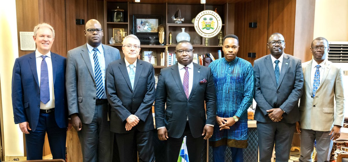 This morning, I received the newly appointed <a href="/WorldBank/">World Bank</a> Country Director for #SierraLeone, #Ghana and #Liberia, Mr Robert Taliercio O'Brien, at the State Lodge in #Freetown. 

We discussed my Government’s efforts towards improving the macroeconomic fundamentals of the country and