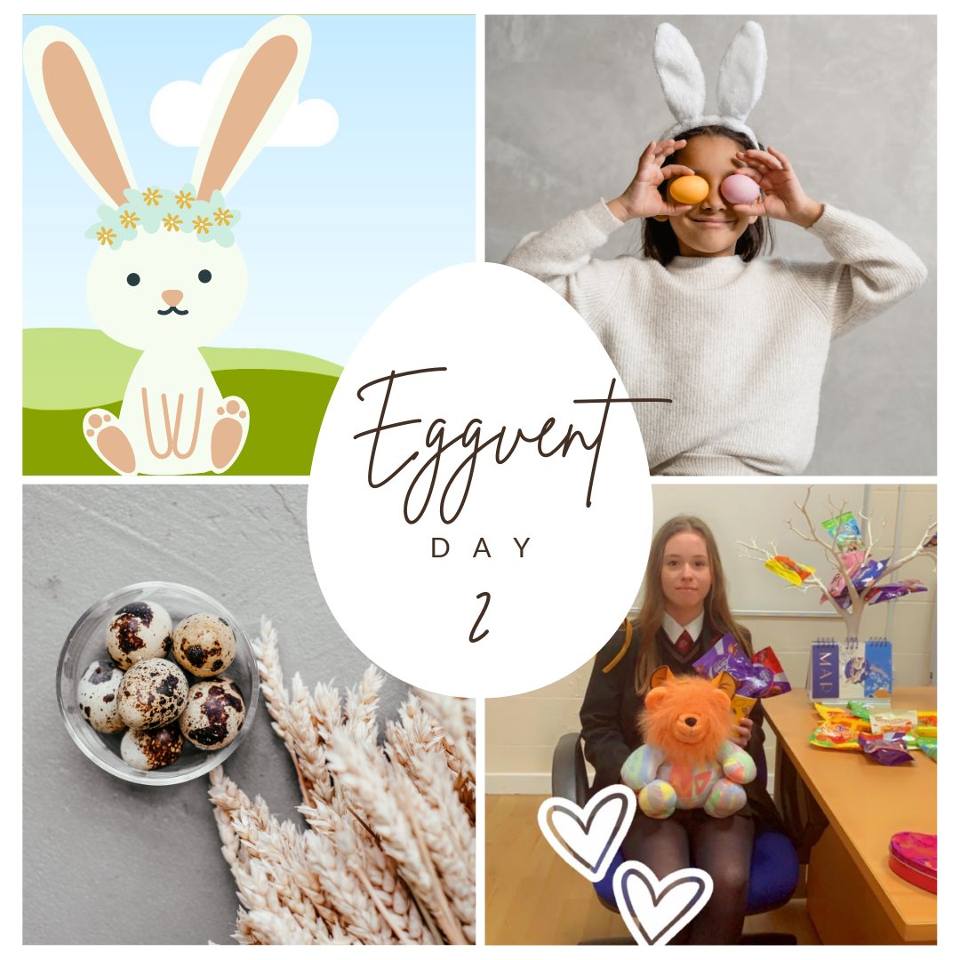 Day 2 of EGGVENT at Harper Green School. Congratulations to Lacey. G. who was Year 8's worthy winner. Enjoy your well-deserved treat! #Beinontimeandbegood #makingtheprideproud 🦁🐣🐰🍫