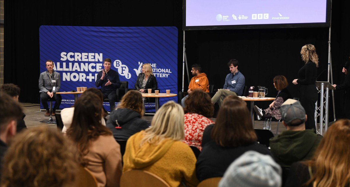 ItvAcademy's tweet image. Last week @signpostprod's Technical Specialist, Giles Bowman and Head of Partnerships, Claire Wilson joined @nescreen_  #ScreenAllianceNorth event: Overcoming Barriers in film &amp;amp; TV – Connected Communities
"Access is logistics. Inclusivity is how we feel. We focus on feelings"
