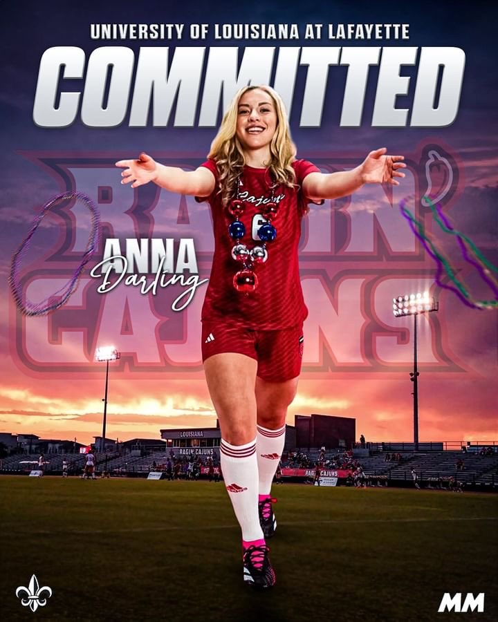 ๐บ๐ธโฝ๏ธAnna Darling (@anna_darling15) on Twitter photo Iโm excited to announce my verbal commitment to play D1 soccer <a href="/RaginCajunsSOC/">Louisiana Ragin' Cajunsยฎ Soccer</a> Thank u to <a href="/ClassicsEliteSA/">Classics Elite Soccer Academy</a>, my teammates & family. Thanks to <a href="/chrismcbride88/">Chris McBride</a> <a href="/npetro21/">Nicholas Petrucelli</a> <a href="/juliiaortiz18/">Julia Ortiz</a> <a href="/C_P_McKenna/">Christian McKenna</a> for believing in me.. this is just the beginning! #GeuxCajuns <a href="/TopDrawerSoccer/">TopDrawerSoccer</a> Iโm excited to announce my verbal commitment to play D1 soccer <a href="/RaginCajunsSOC/">Louisiana Ragin' Cajunsยฎ Soccer</a> Thank u to <a href="/ClassicsEliteSA/">Classics Elite Soccer Academy</a>, my teammates & family. Thanks to <a href="/chrismcbride88/">Chris McBride</a> <a href="/npetro21/">Nicholas Petrucelli</a> <a href="/juliiaortiz18/">Julia Ortiz</a> <a href="/C_P_McKenna/">Christian McKenna</a> for believing in me.. this is just the beginning! #GeuxCajuns <a href="/TopDrawerSoccer/">TopDrawerSoccer</a>