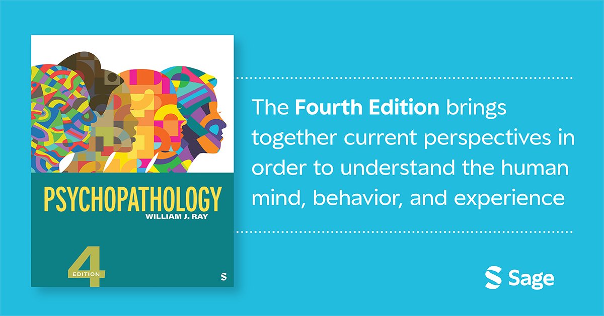 Get your copy of ‘Psychopathology’ by best-selling author William J. Ray - now available in its Fourth Edition! Order your copy here: ow.ly/ukqt50QUa8f