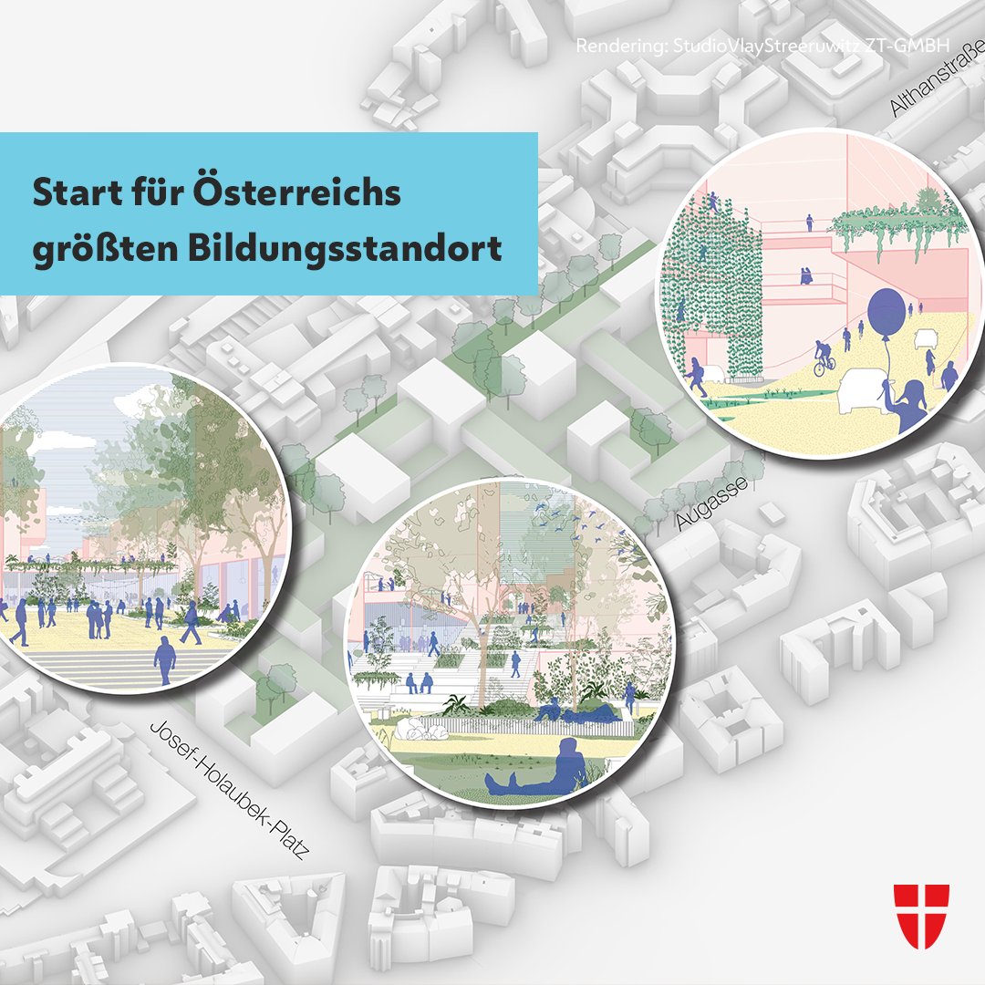 Stadt Wien (@stadt_wien) on Twitter photo Auf dem Areal der alten WU entsteht ab 2030 der größte Bildungscampus Österreichs. Der Campus Althangrund umfasst einen internationalen Uni-Campus für tausende Studierende der <a href="/univienna/">Universität Wien</a> und der <a href="/BOKUvienna/">BOKU University</a> sowie einen Standort für Bundesschulen. 2027 beginnt der Bau. Auf dem Areal der alten WU entsteht ab 2030 der größte Bildungscampus Österreichs. Der Campus Althangrund umfasst einen internationalen Uni-Campus für tausende Studierende der <a href="/univienna/">Universität Wien</a> und der <a href="/BOKUvienna/">BOKU University</a> sowie einen Standort für Bundesschulen. 2027 beginnt der Bau.