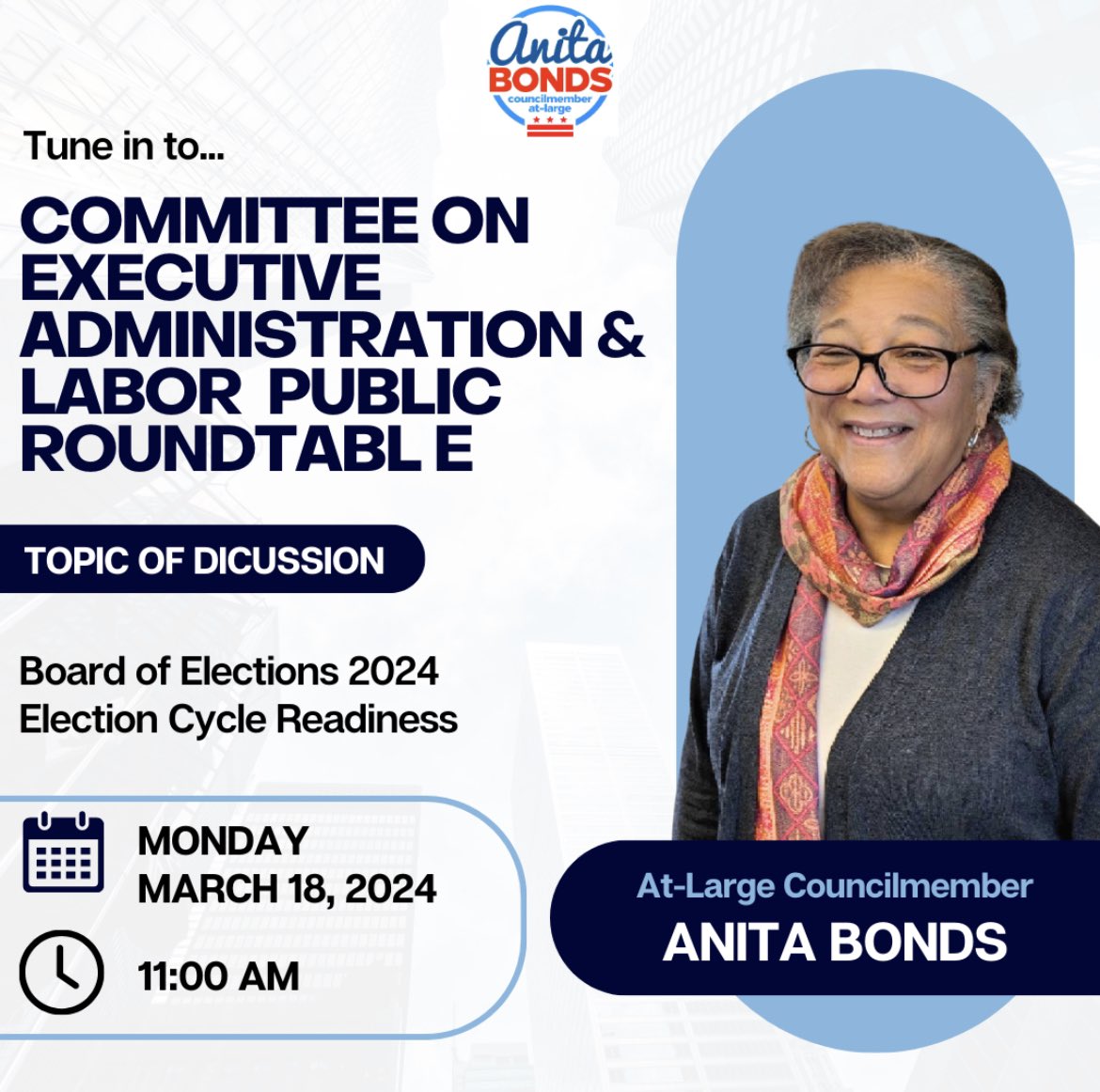 We are about to start our roundtable with the Board of Elections to discuss their preparations for the 2024 elections. We will be streaming live on Youtube here: youtube.com/@EALCommittee?…
