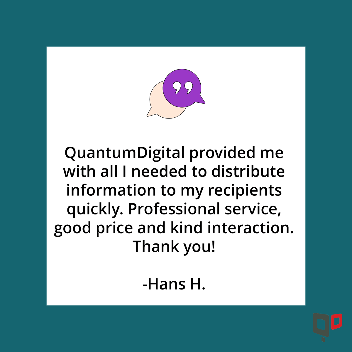QuantumDigital's tweet photo. Cheers to our fantastic customers! Your kind reviews warm our hearts and motivate us to keep delivering excellence. 

#CustomerGratitude #PositiveFeedback #directmail #SmallBusinessSuccess #MarketingStrategy #RealEstateMarketing #Mailers https://t.co/OYKDcMAZgT