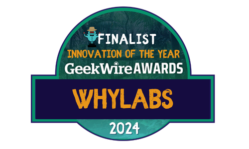 WhyLabs is a finalist for @GeekWire's Innovation of the Year award for the launch of LangKit - the observability and safety standard for #LLMs! 🌟🏆 Help us take home the award by casting your vote now! 🗳️: bit.ly/4adqntI #GeekWireAwards