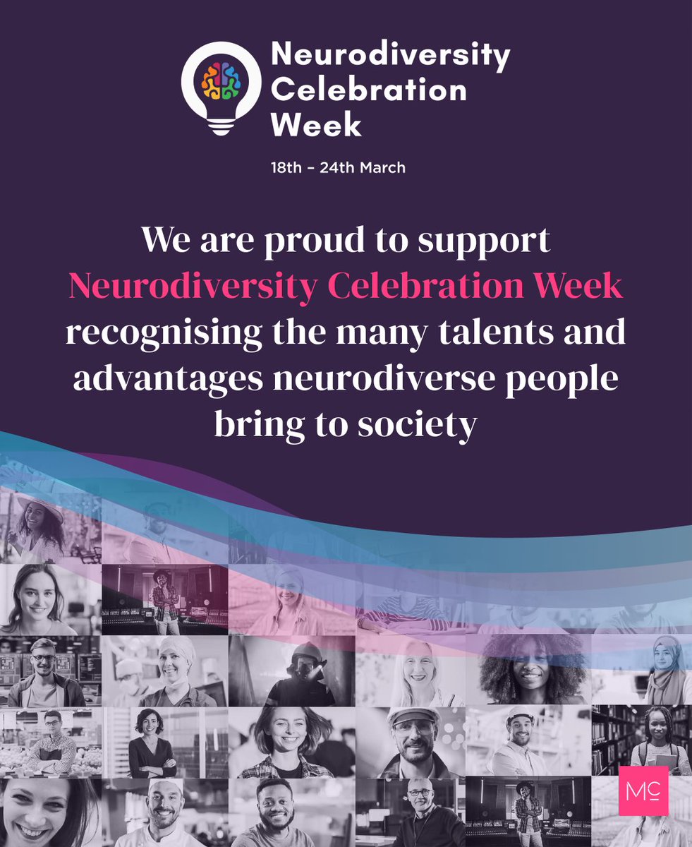 This week it's #neurodiversitycelebrationweek - an initiative designed to challenge stereotypes and misconceptions about neurodevelopmental disorders and learning disabilities.  Keep an eye out for an exciting event announcement tomorrow! #neurodiversity #neurodiversityatwork