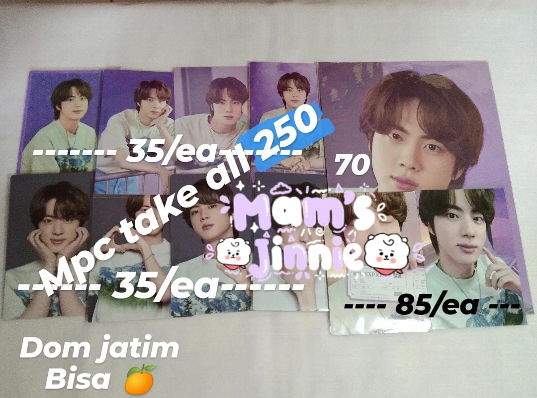_closertokoo's tweet image. [help rt]

Wts wts!
Jin biased ini ada MPC swz, Pc butter, pob butter Seokjin hyung. Untuk condi dll bisa DM ke @rallyyfancy 💜

#jualpcbts #pcbts