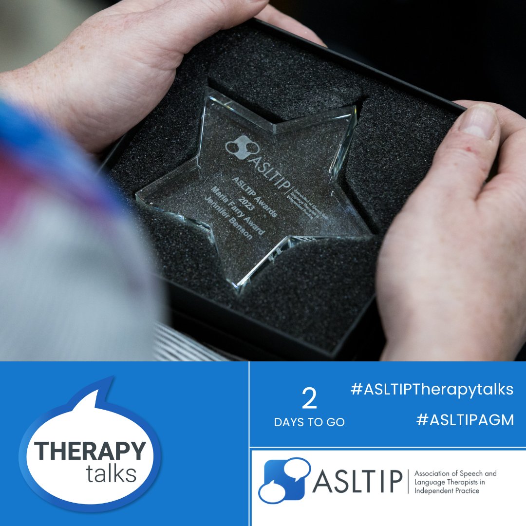 _ASLTIP's tweet photo. Only 2 days left to "ASLTIPs Therapy Talks" and ASLTIP AWARDS for 2024.
Are you one of this years nominees or know someone who is? Let us know below.
#RCSLT #ASLTIPTherapyTalks #asltip #ASLTIPAGM2024 @RCSLTlearn https://t.co/xh6KdJWJ4I