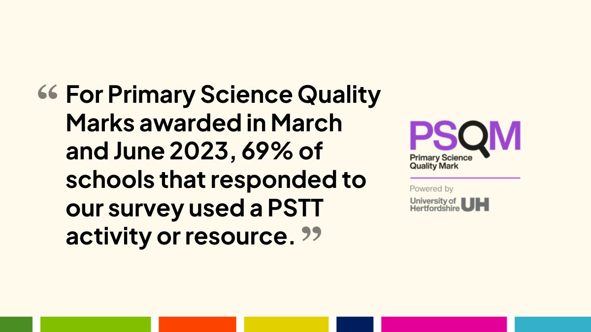 The Primary Science Quality Mark (PSQM) empowers science subject leaders to make a positive and lasting impact on science teaching and learning. Learn more about the programme along with the @EducEndowFoundn funded trial for eligible schools: 👉 herts.ac.uk/for-business/s…