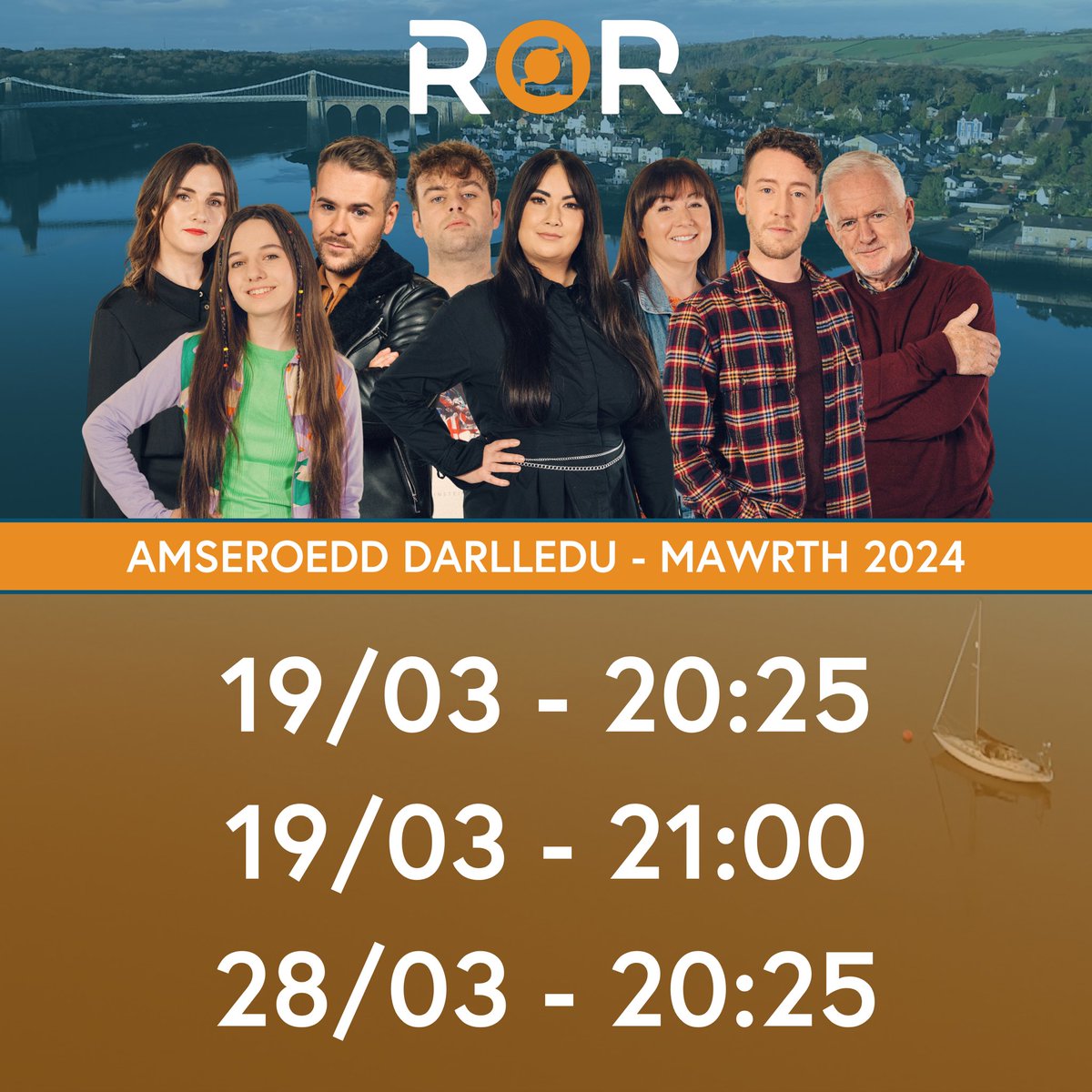 Dyma’r amserlen darlledu ar gyfer y wythnosau nesaf💪 #rowndarownd

Peidiwch â methu allan👀