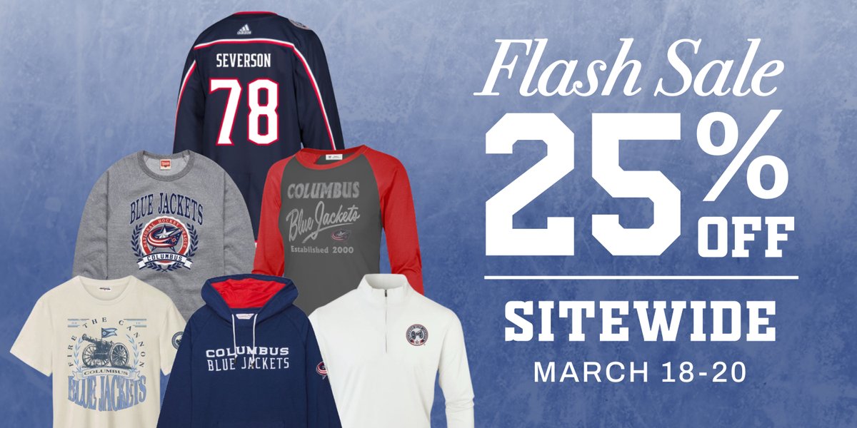 Score big with our Madness in March Sale! Enjoy this slam dunk of a deal with 25% off sitewide. Whether you're gearing up for a game or just need to add sone new tees for your collection, it's the perfect time to shop. #CBJ thebluelineonline.com