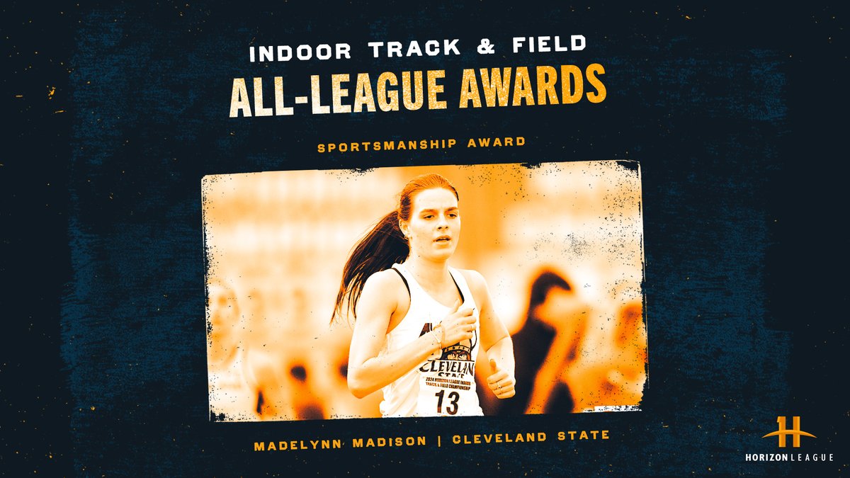 HorizonLeague's tweet image. One of our Indoor #HLTF Women’s Sportsmanship Award winners is Madeylnn Madison (@maddiemadison26) of @CSU_XCTF!

👟: bit.ly/4cdKtWN
#OurHorizon🌇