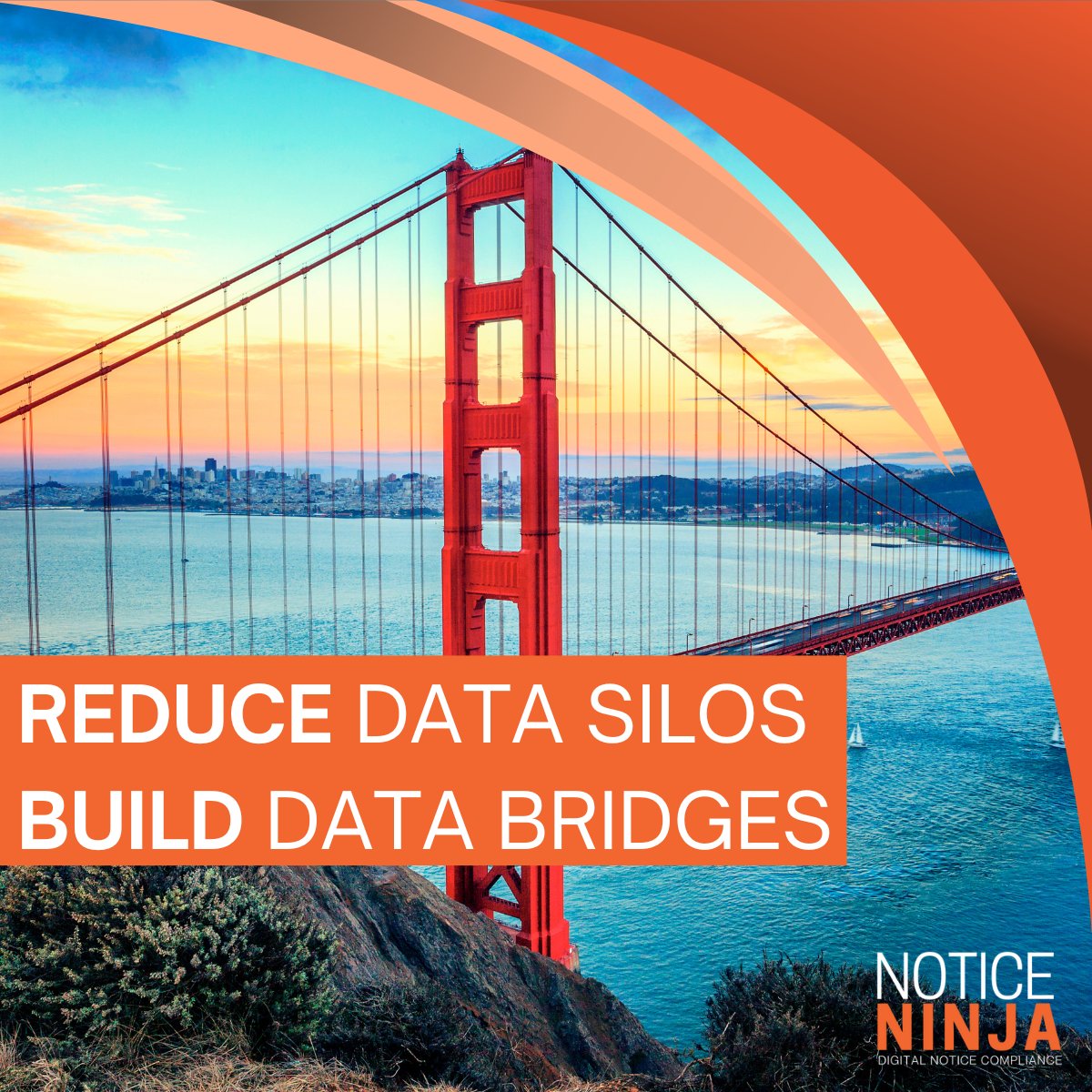 Stuck in data silos drowning in disconnected information? Feeling lost navigating the compliance landscape?  Notice Ninja can be your data bridge!  

#DataSilos #Compliance #NoticeNinja #DataBridge #Automation #Efficiency #AI #MachineLearning