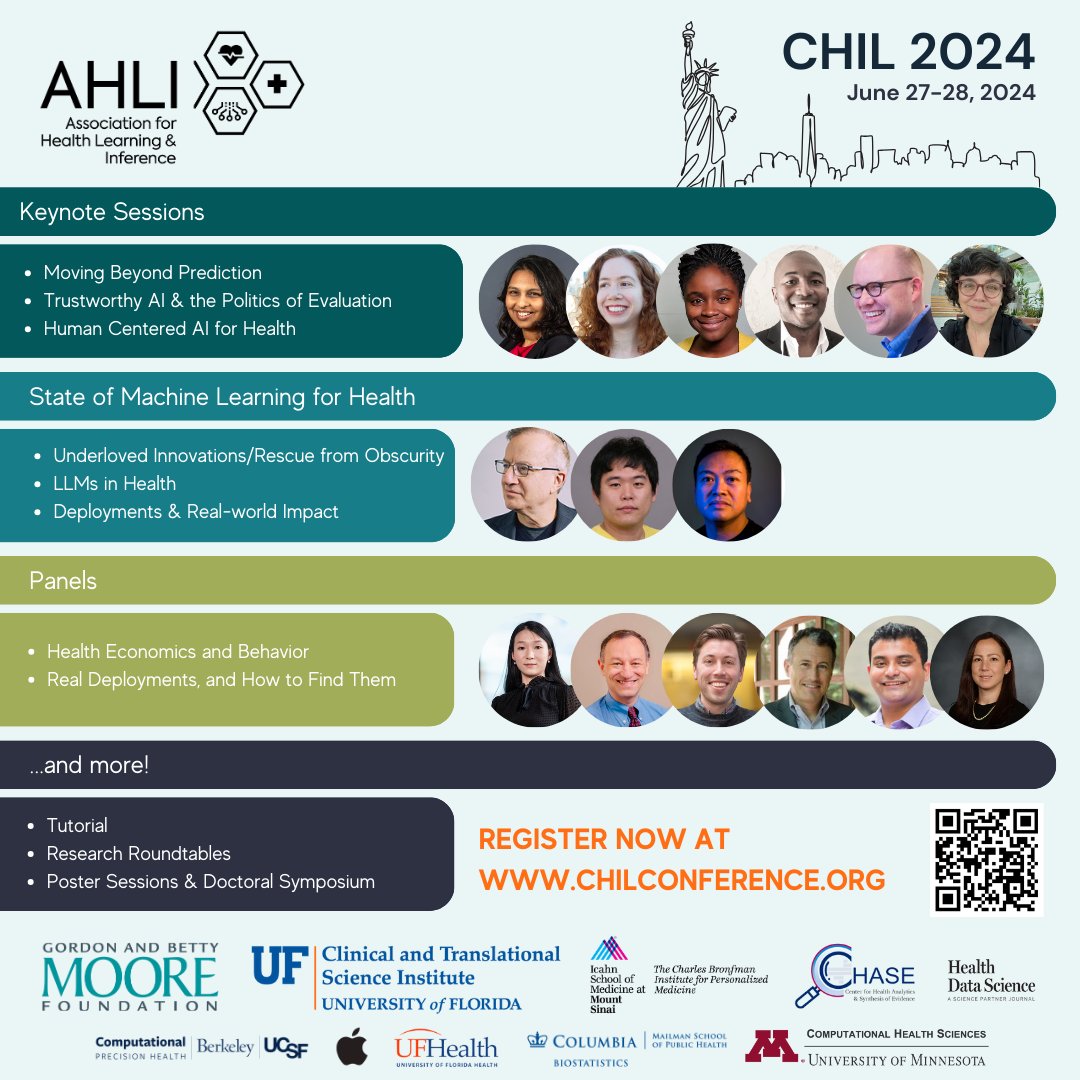 Registration is NOW OPEN for #CHIL2024! We're thrilled to welcome a diverse lineup of speakers and bring you a program packed with cutting-edge research presentations and networking opportunities. 🔗 Secure your spot today at chilconference.org