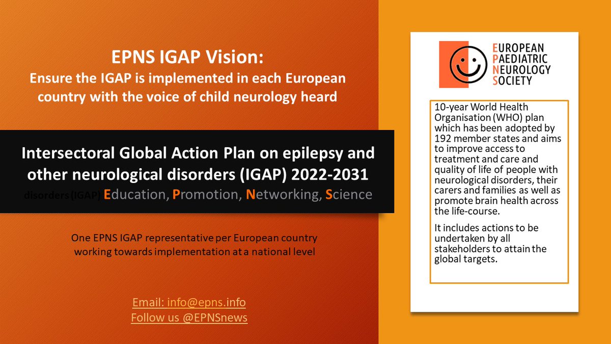 @WHO_Europe @WHO Intersectoral Global Action Plan on Epilepsy & other Neurological Disorders #IGAP EPNS vision #childneurology voice heard epns.info/intersectoral-… @EU_Brain @EANeurology @IlaeWeb @EpiCARE_ERN @ERN_RND @euro_nmd @icnapedia @jansen_ac @ESNRad @OneNeurology_