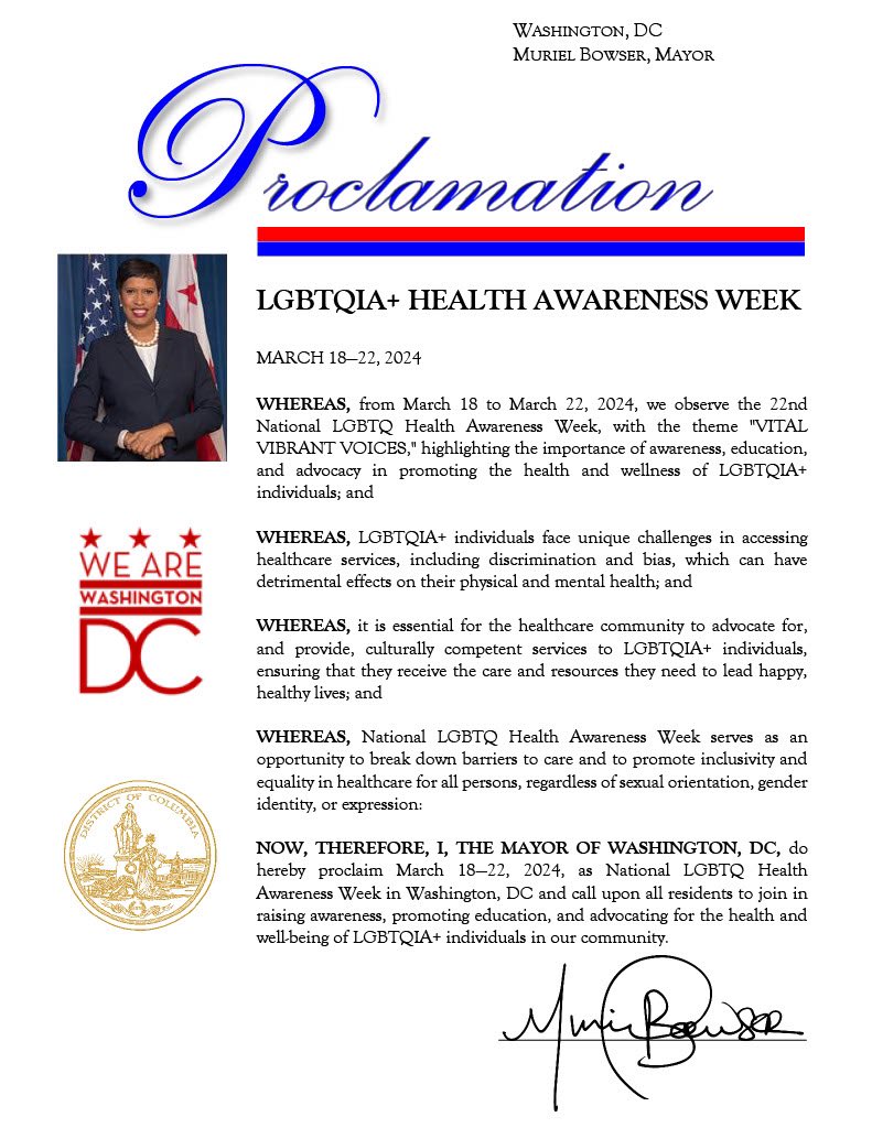 We know that members of the LGBTQIA+ community face unique challenges in accessing healthcare services. National LGBTQIA+ Health Awareness Week is an opportunity to break down barriers to care and to promote inclusivity and equality.🏳️‍🌈🏳️‍⚧️ Learn more➡️linktr.ee/dclgbtq