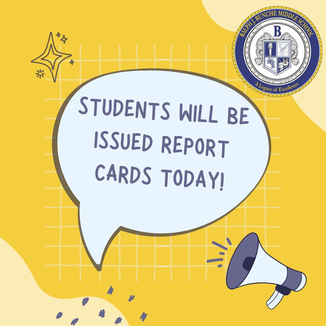 Attention parents! Report Cards will go home today. #grades #goals #standards #aps #bunchemiddleschool