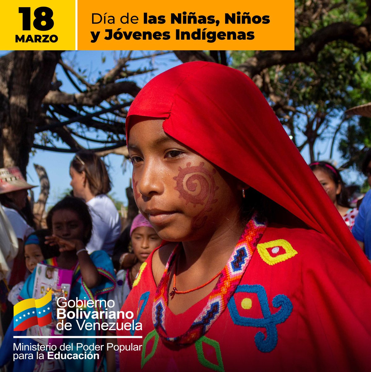 _LaAvanzadora's tweet photo. ¡Feliz día del niño/a y jóvenes indígena!

Mi abrazo y reconocimiento a todos los niños, niñas y jóvenes de las etnias indígenas, quienes son guardianes de nuestra herencia ascentral.

@NicolasMaduro
@MPPEDUCACION https://t.co/mWP9V0iDMH