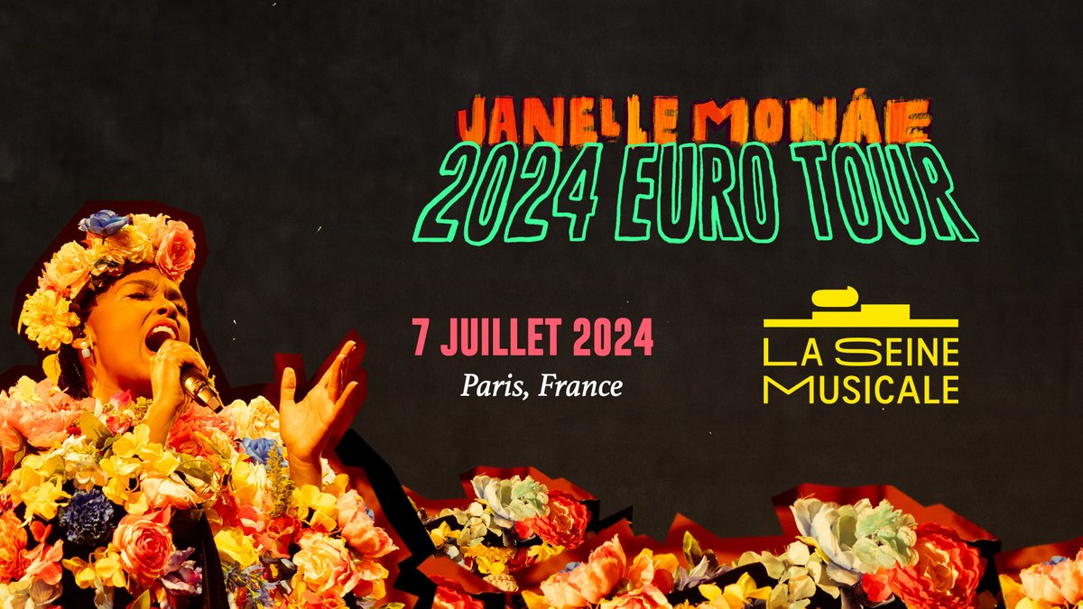 #CONCERT Janelle Monáe est une artiste complète et pour son premier concert en France depuis 2019, elle livrera un show dont elle seule a le secret à La Seine Musicale à Paris le 7 juillet prochain ! 🎟 bit.ly/3TH5F0a