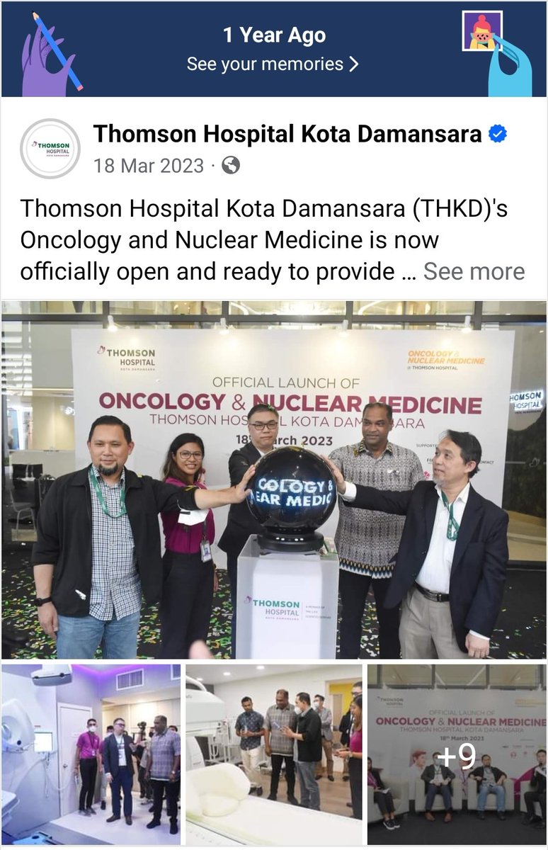 WanNabilahBtMu1's tweet photo. One good meaningful year! 😊💜🏥
THOMSON HOSPITAL KOTA DAMANSARA (Oncology &amp; Nuclear Medicine Official Launch)

https://t.co/1yqrgS7cVi

#OncologyNuclearMedicineTHKD #cancer #cancerawareness #ThomsonHospitalKD #oncology #kotadamansara #THKD https://t.co/gC3sQQ1ALn