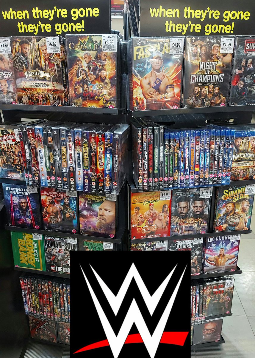 NEWS DVD&Blu-Ray まとめ売り Head to @hmvtweets for a massive WWE DVD & Blu-ray end of line