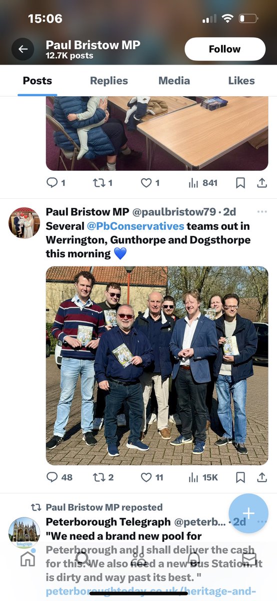 johnelworthy's tweet image. One does hope - for his sake - all are up to date party members. Unfortunately for @paulbristow79 he mentions @PbConservatives who blessedly (?) haven't tweeted for THREE years and FOUR months. Sort it out @sophielouisecc #helpfulhack