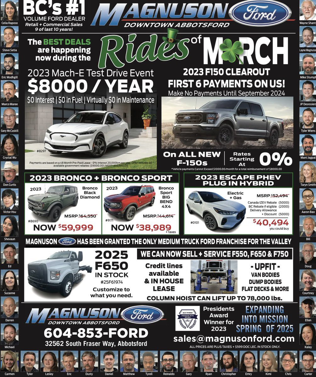 The Rides of March ☘️ ends April 2nd