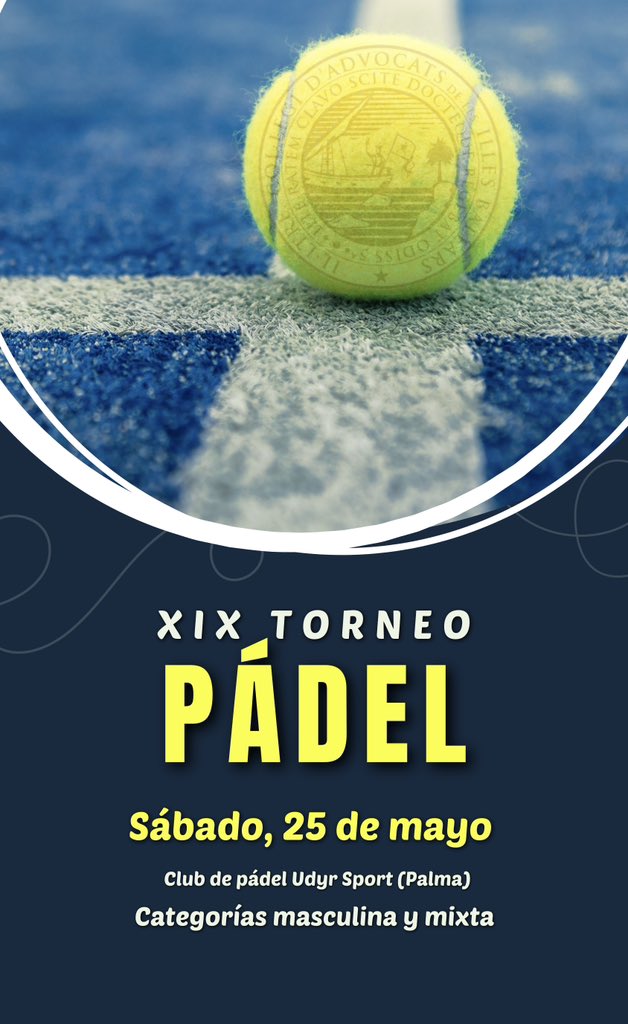 🎾 XIX TORNEO DE PÁDEL 🎾 Apunta la fecha: sábado, 25 de mayo. Inscripciones abiertas: icaib.org/events/25-de-m…