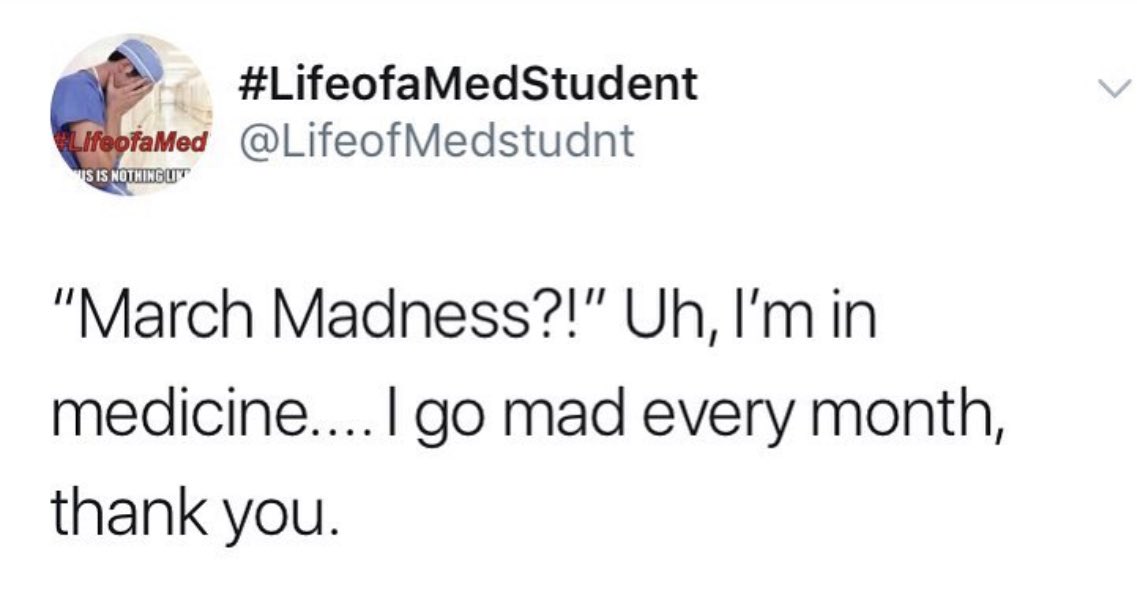 Thanks for coming to my TED talk. #LifeofaMedStudent