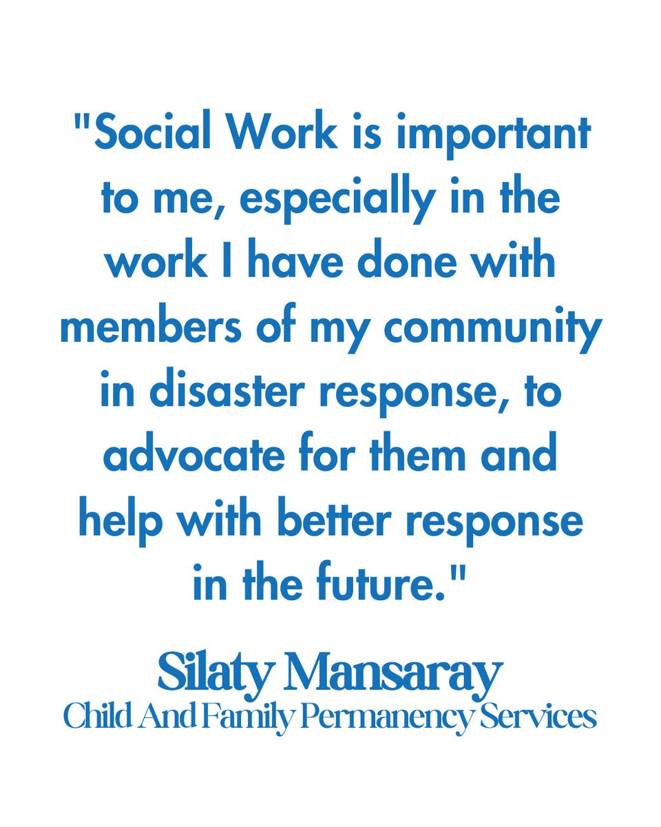 🙌🏿🌍 Celebrating National Social Work Month by honoring Silaty Mansaray, a true hero in ensuring family permanence.

👉🏽Silaty's compassionate advocacy post-November 5th explosion showcased empathy and leadership, supporting survivors with unwavering dedication.