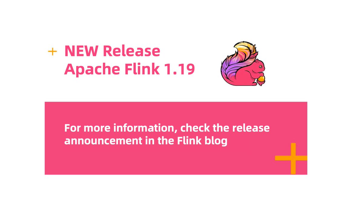 📢📷The #ApacheFlink community is very happy to announce the release of #Flink 1.19, which contains a number of exciting improvements. Please check out the release announcement for details.  flink.apache.org/2024/03/18/ann…… Thank all the contributors who made this release possible!